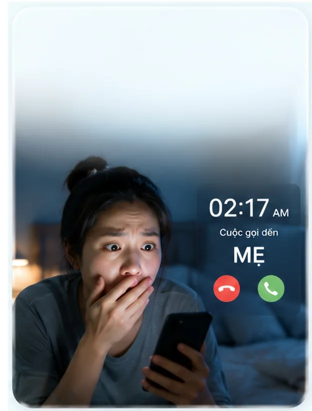 Cuộc gọi báo tin ba mẹ nhập viện lúc 2h sáng